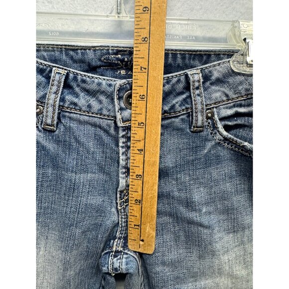 Silver Jeans Co. Womens Distressed Straight-Leg Denim Jeans Size 28/33 - Picture 9 of 14